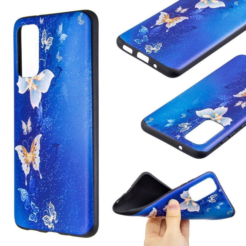 Patte zselés tok Samsung Galaxy S20-hoz - pillangók