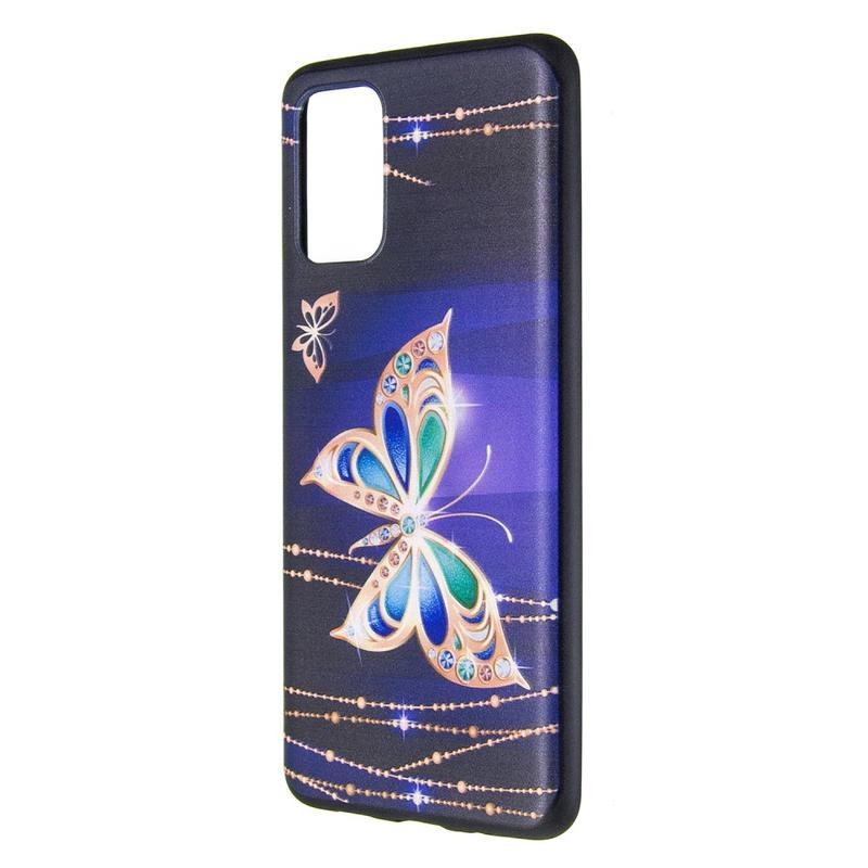 Patte zselés tok mobil Samsung Galaxy S20 Plus - színes pillangó