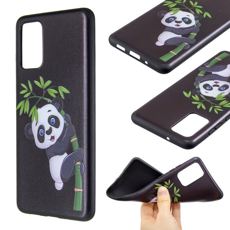 Zselés tok Samsung Galaxy S20 Plus készülékhez - panda a bambuszon