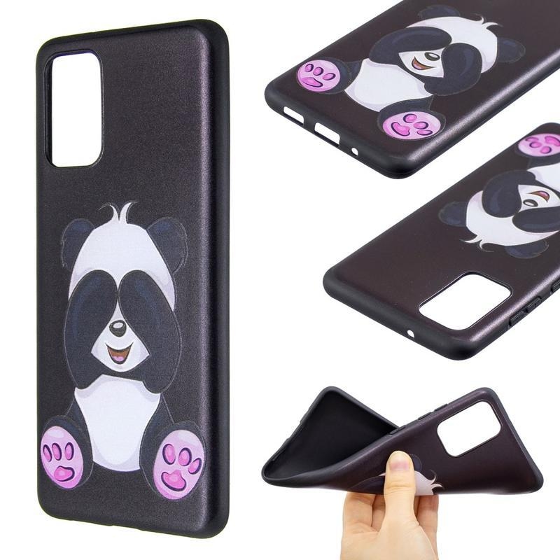 Zselés tok Samsung Galaxy S20 Plus készülékhez - aranyos panda