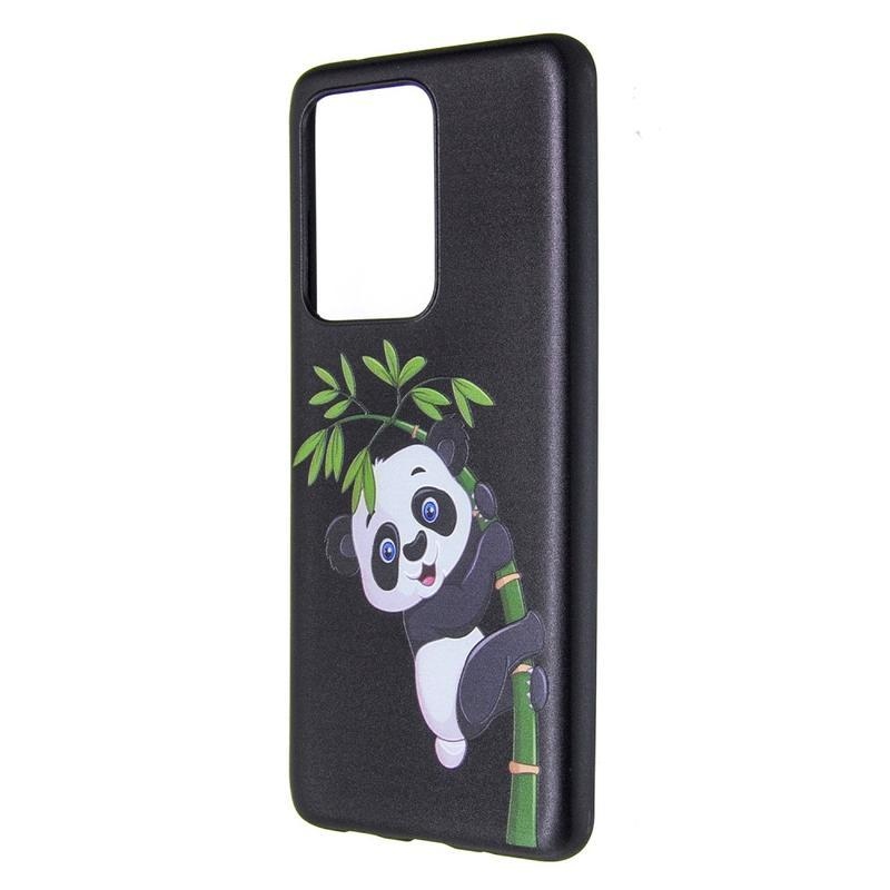 Zselés tok Samsung Galaxy S20 Ultra készülékhez - panda a bambuszon