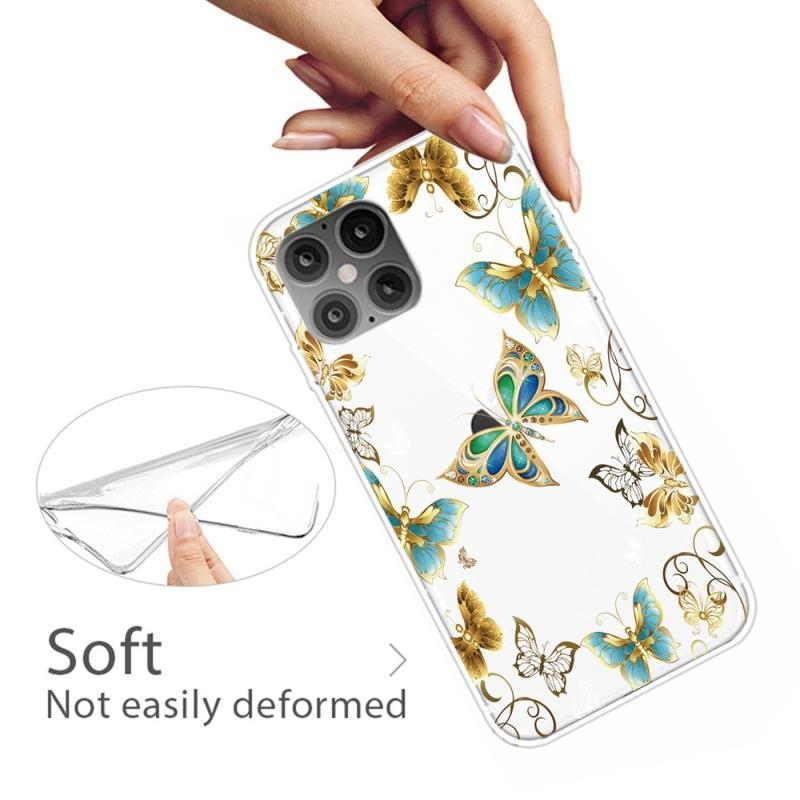 Patte zselés tok iPhone 12 Pro/12 készülékhez - gyönyörű pillangók