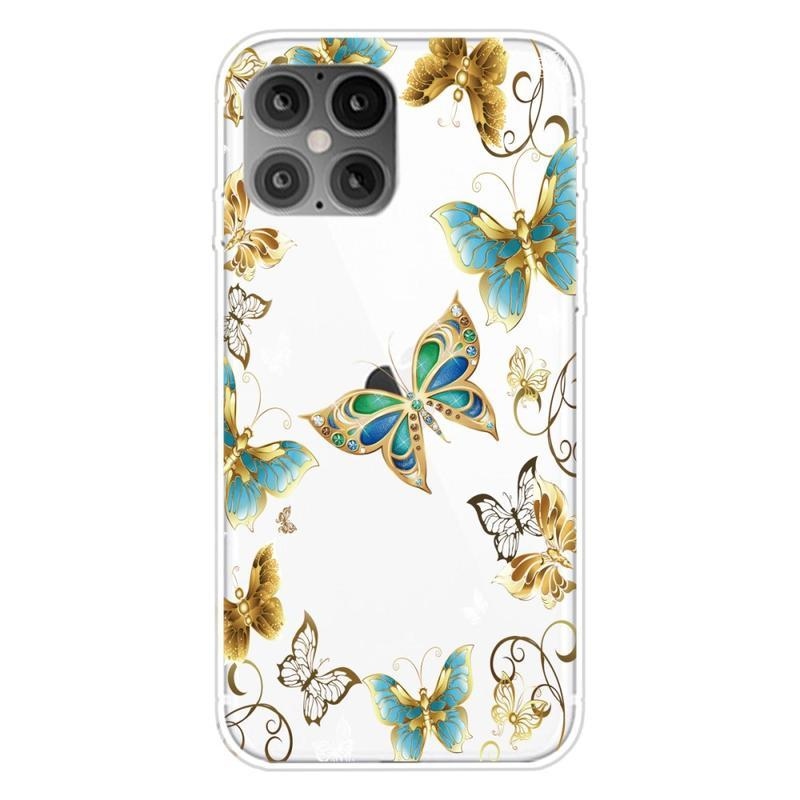 Patte zselés tok iPhone 12 Pro/12 készülékhez - gyönyörű pillangók
