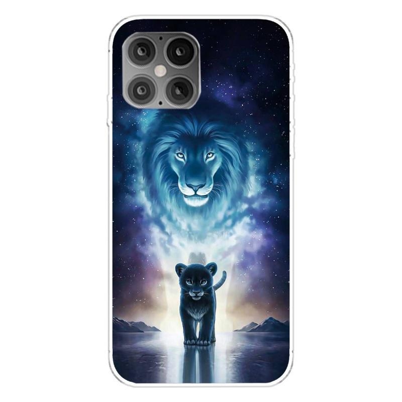 Patte zselés tok iPhone 12 Pro/12 - oroszlán