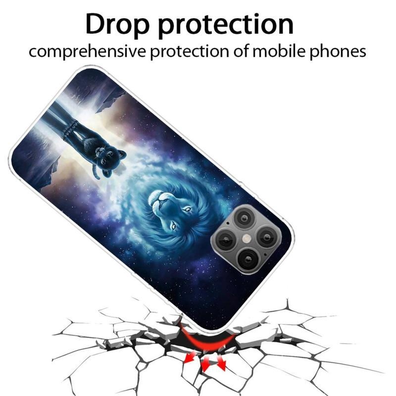 Patte zselés tok iPhone 12 Pro/12 - oroszlán