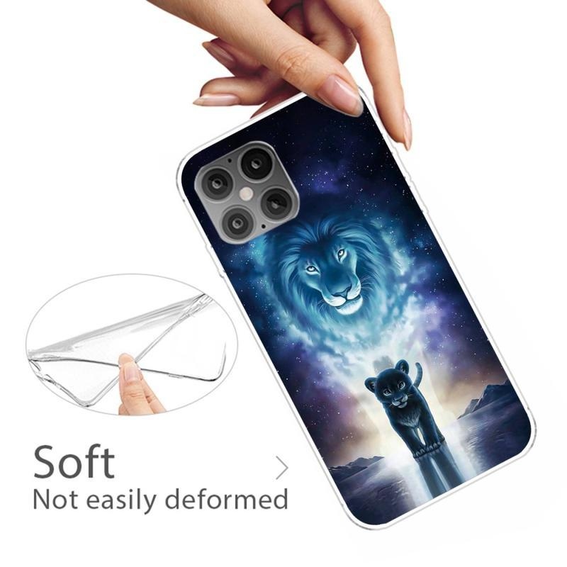 Patte zselés tok iPhone 12 Pro/12 - oroszlán