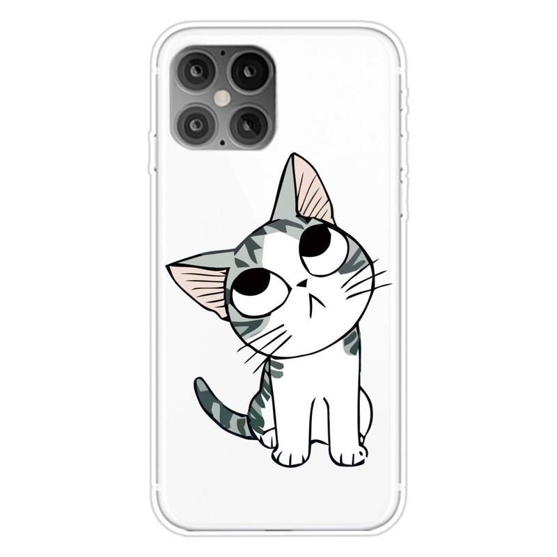 Patte zselés tok iPhone 12 Pro/12 készülékhez - aranyos macska