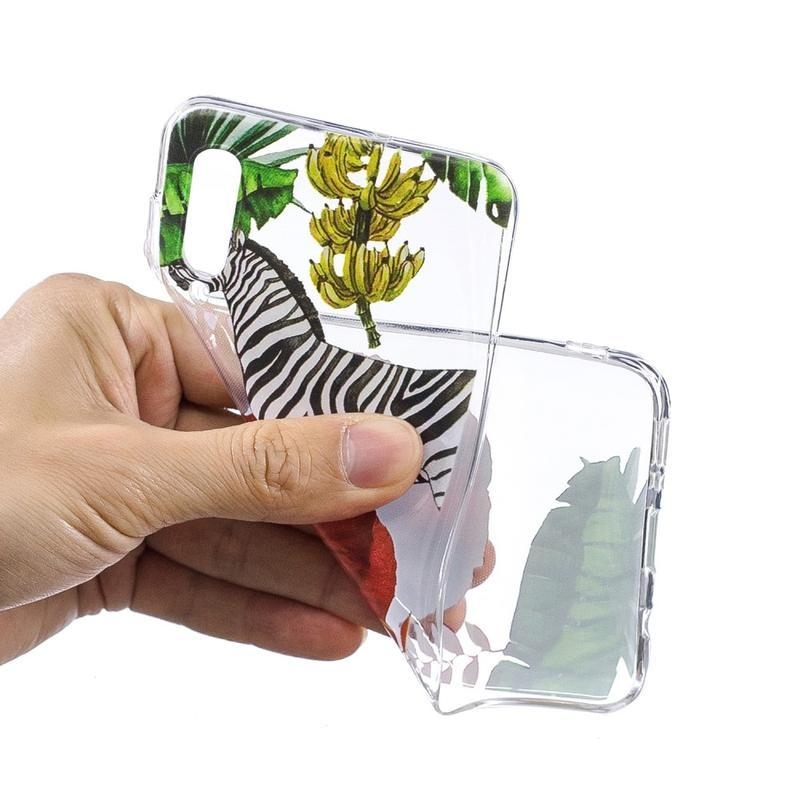 Zselés tok Samsung Galaxy A50 / A30s készülékhez - zebra
