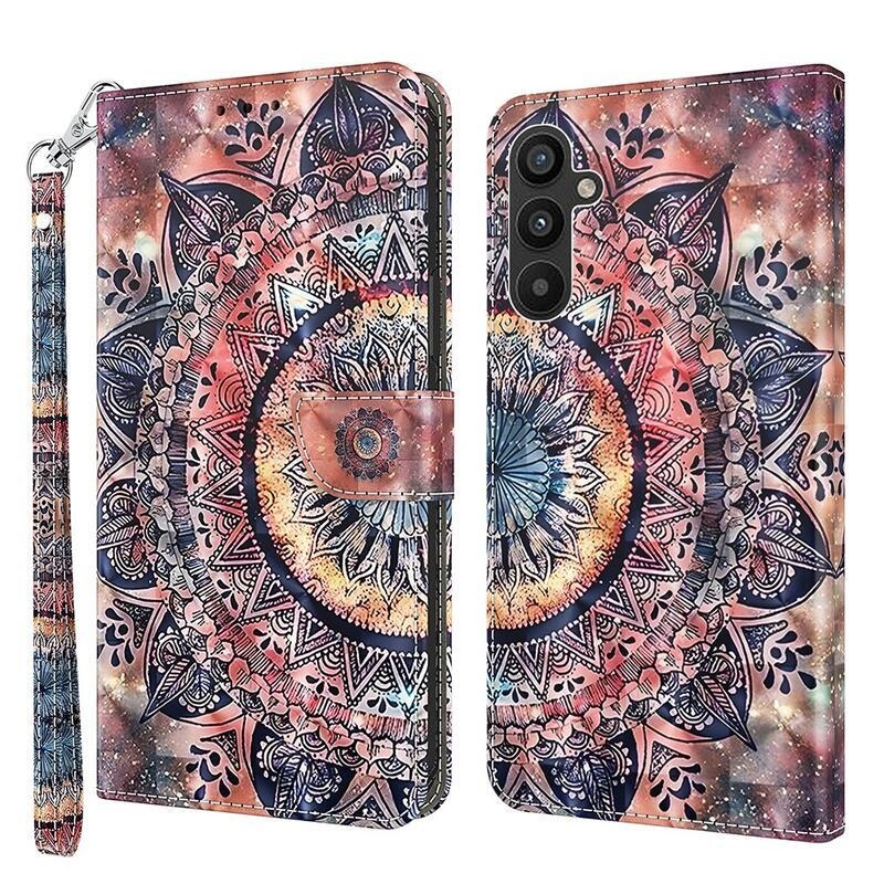 Patte könyv tok Samsung Galaxy A34 5G - színes mandala