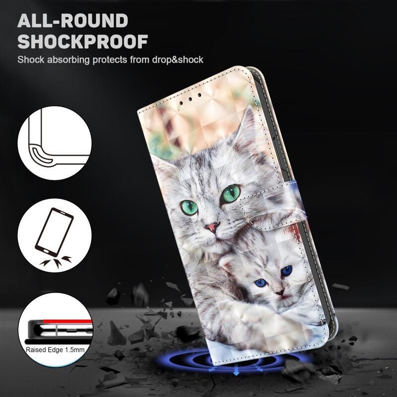Patte könyv tok Samsung Galaxy A34 5G - macskákhoz