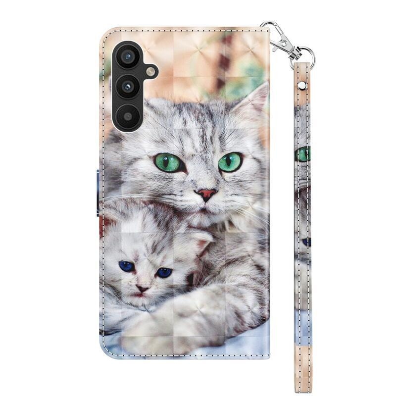 Patte könyv tok Samsung Galaxy A34 5G - macskákhoz