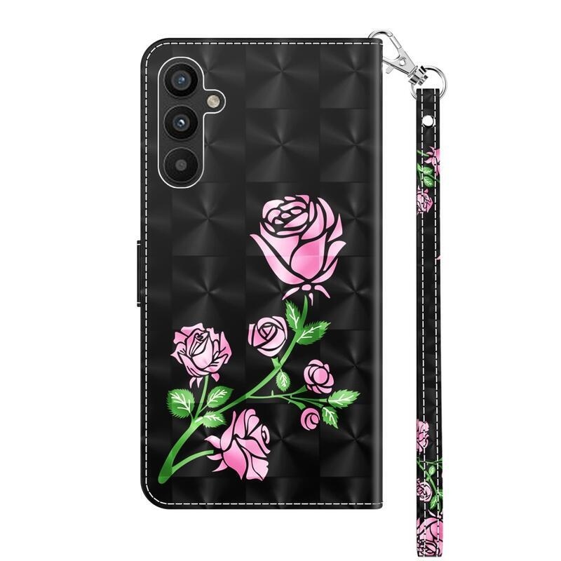 Patte könyv tok Samsung Galaxy A34 5G-hez - rózsaszínű