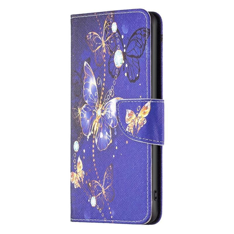 Patte könyv tok Xiaomi 13 Lite-hoz - lila pillangók