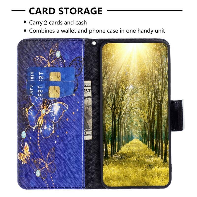Patte könyv tok Xiaomi 13 Lite-hoz - lila pillangók