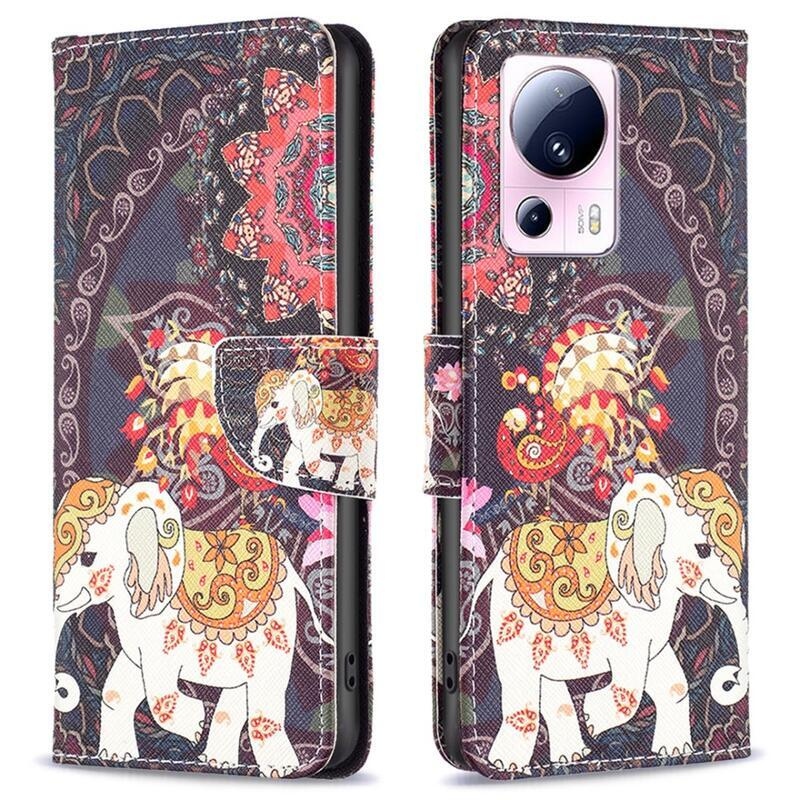 Patte könyv tok Xiaomi 13 Lite-hoz - elefánt