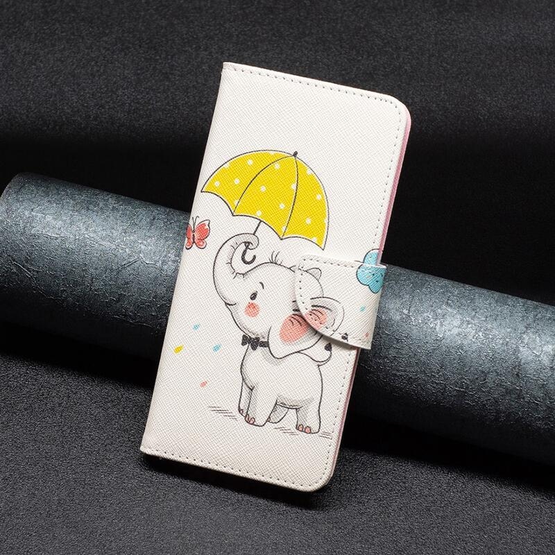 Patte könyv tok a Xiaomi 13 Lite-hoz - elefánt esernyővel