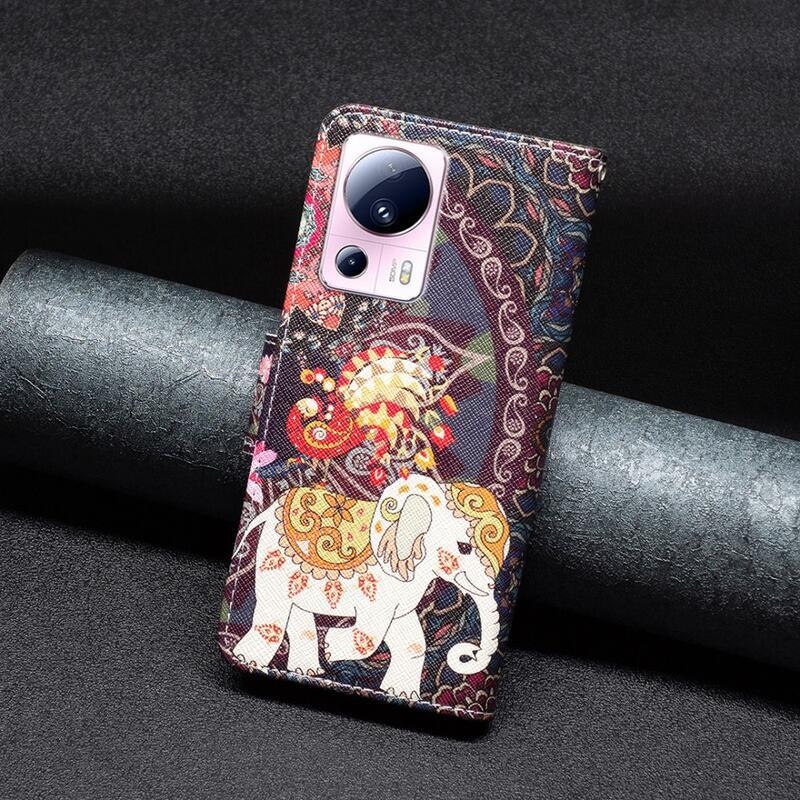 Patte könyv tok Xiaomi 13 Lite-hoz - elefánt