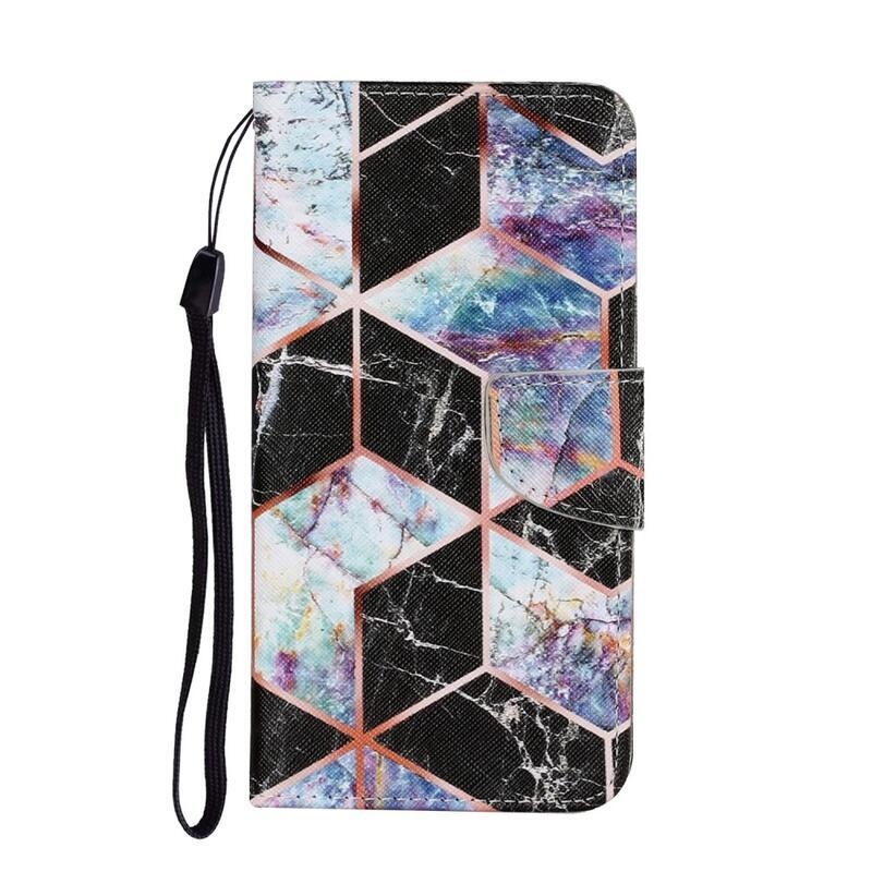 Patte pénztárca tok Samsung Galaxy A22 4G - geometriai formák