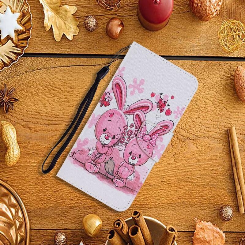 Patte pénztárca tok Samsung Galaxy A22 4G - nyulakhoz