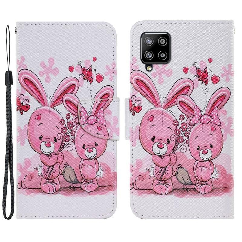 Patte pénztárca tok Samsung Galaxy A22 4G - nyulakhoz