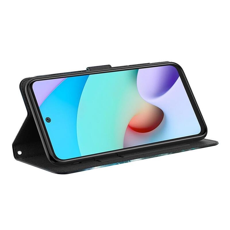 Nyomtatott pénztárca tok Xiaomi Poco M4 Pro 5G/Redmi Note 11S 5G - absztrakt minta