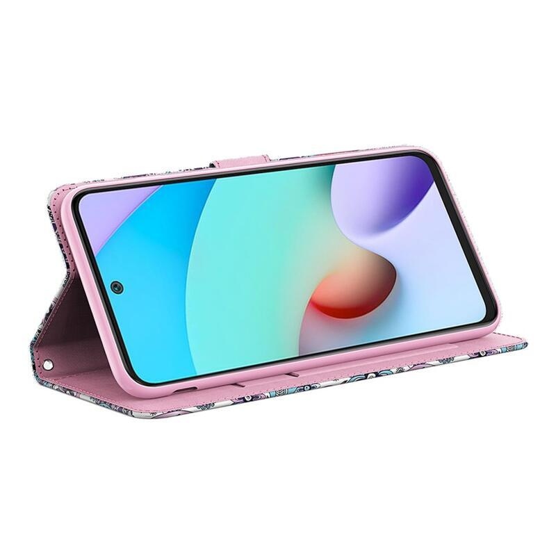 Nyomtatott pénztárca tok Xiaomi Poco M4 Pro 5G/Redmi Note 11S 5G - kasmír minta
