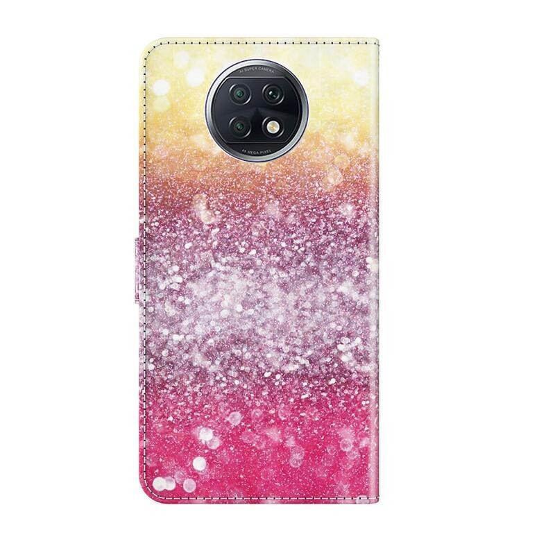 Nyomtatott pénztárca tok Xiaomi Redmi Note 9T 5G - csillogó minta