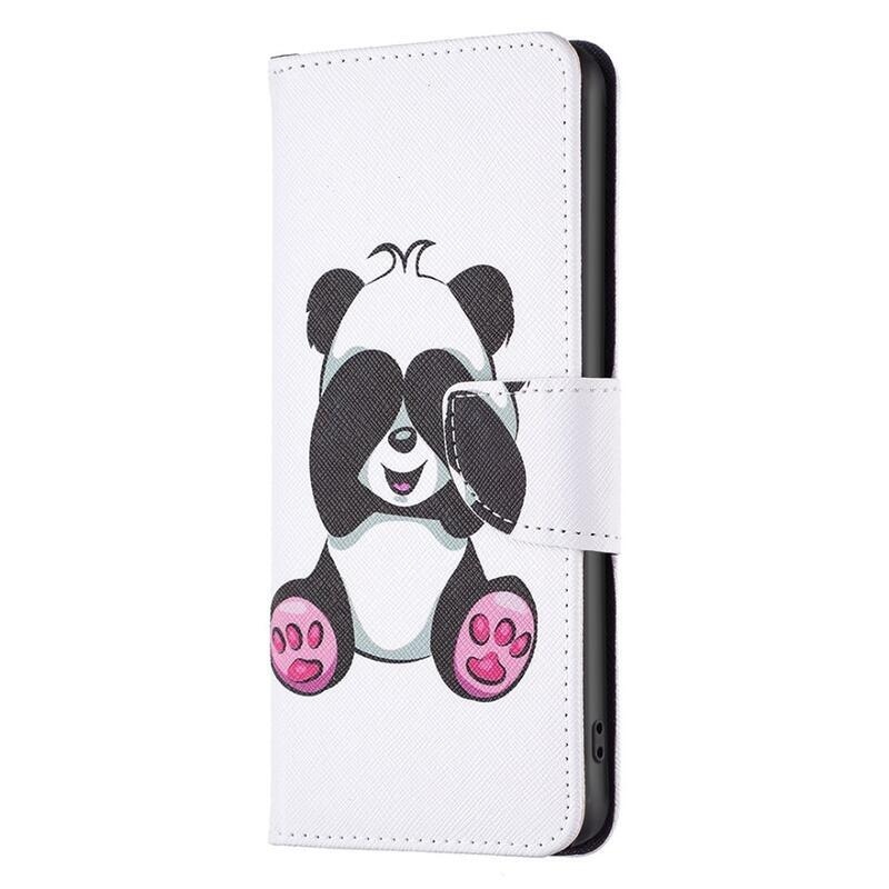 Patte PU bőr pénztárca tok a Xiaomi Poco M4 Pro 4G-hez - panda