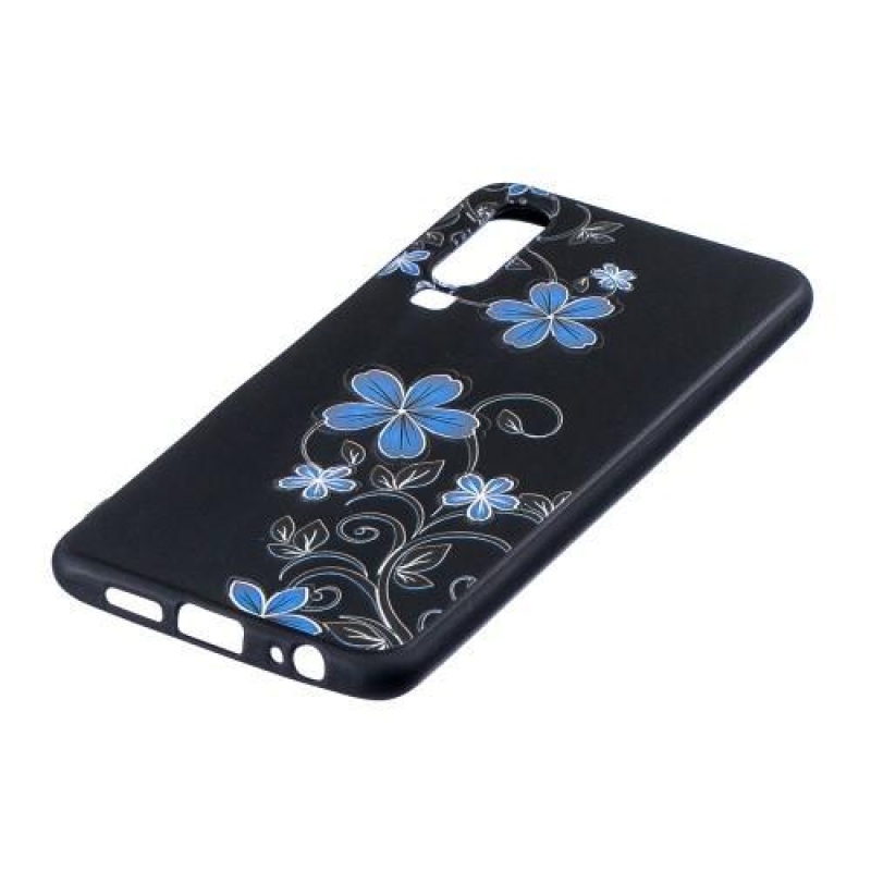 Patte szilikon borítás Huawei P30-hoz - virágok