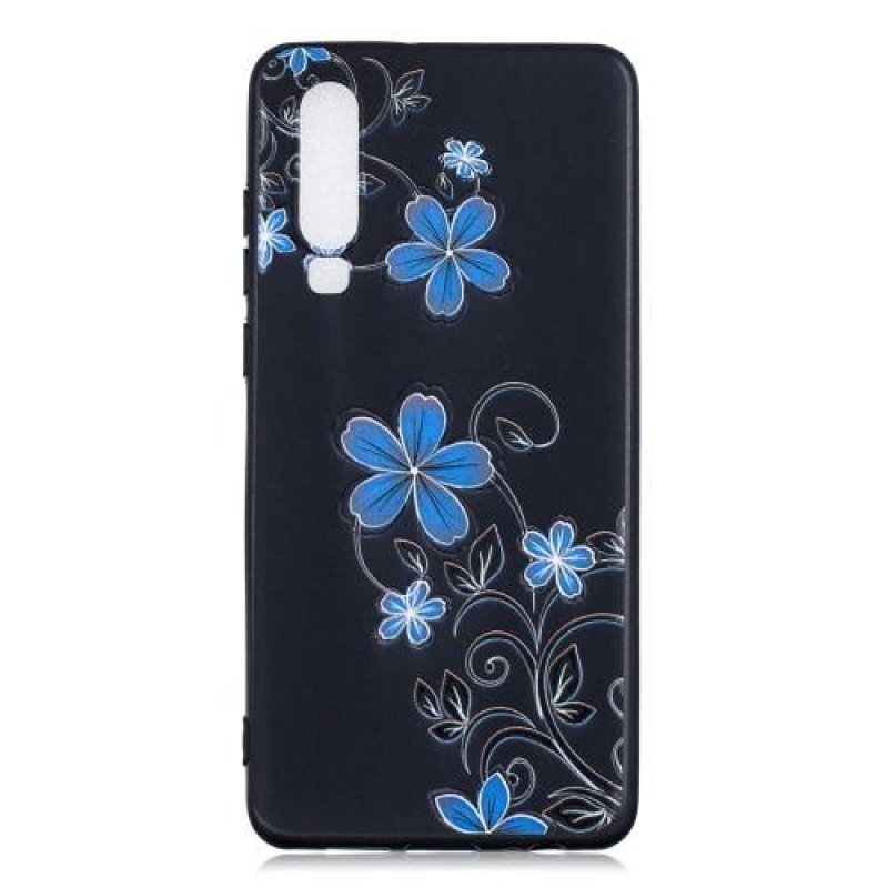 Patte szilikon borítás Huawei P30-hoz - virágok