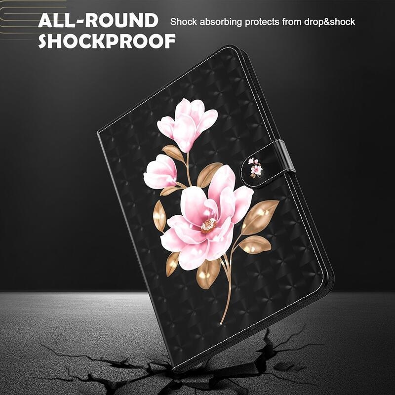 Patte záró tok Lenovo Tab P11 Pro-hoz - rózsaszín virág