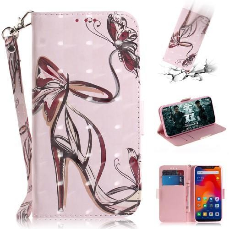 Patter PU bőr pénztárca tok Xiaomi Redmi Note 6 Pro - magas sarkú cipőhöz
