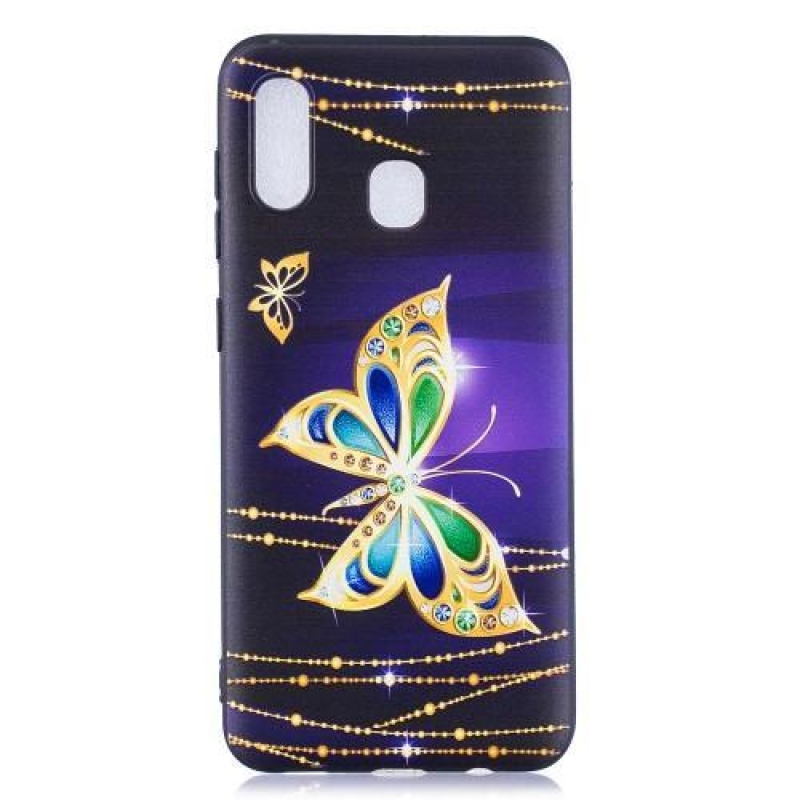 Mintás zselés tok Samsung Galaxy A30 - pillangó