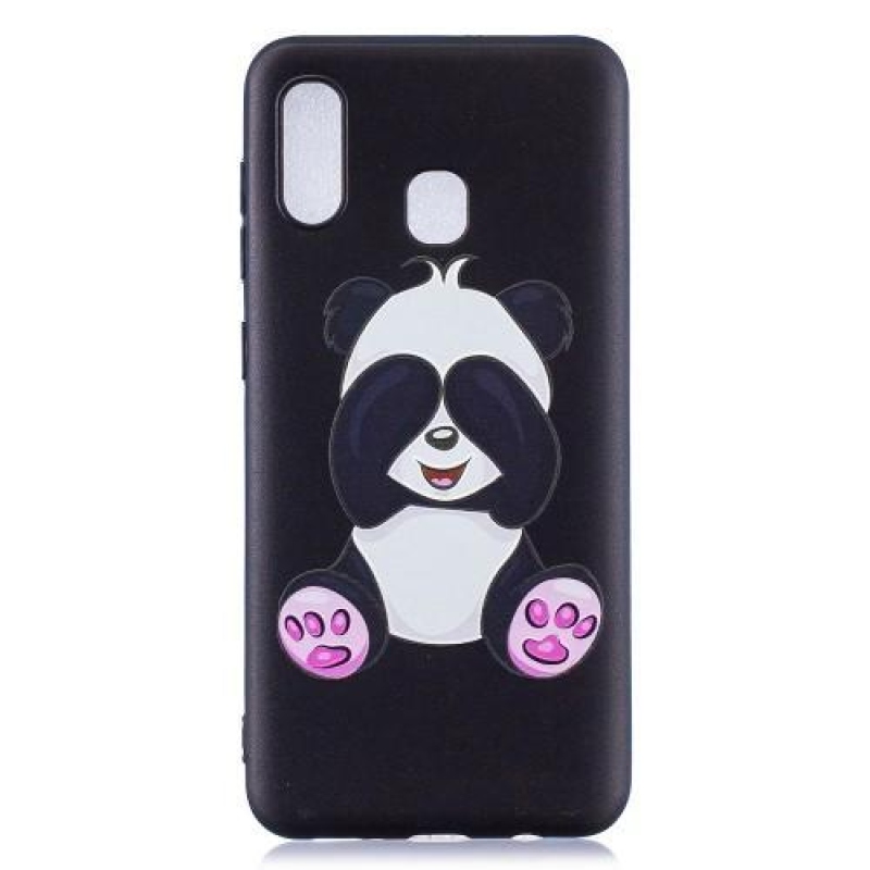 Mintás zselés tok Samsung Galaxy A30 készülékhez - panda