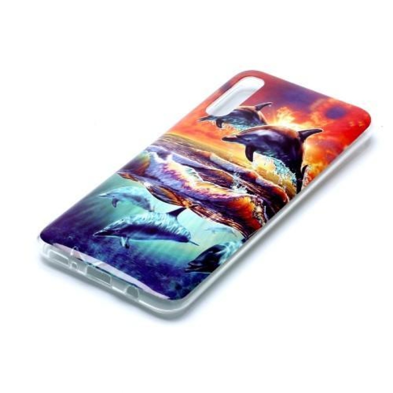 Mintás zselés tok Samsung Galaxy A50 / A30s készülékhez - delfin