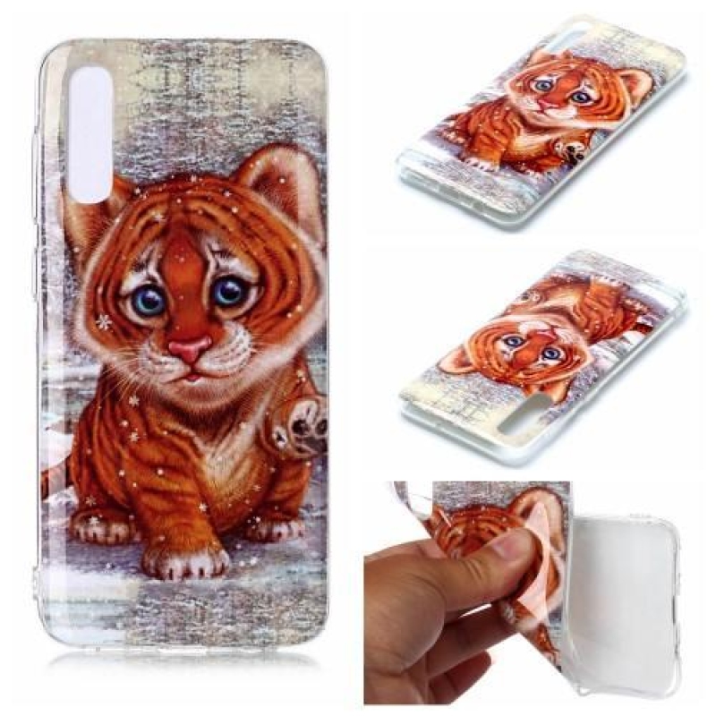 Mintás zselés tok Samsung Galaxy A50 / A30s készülékhez - tigris