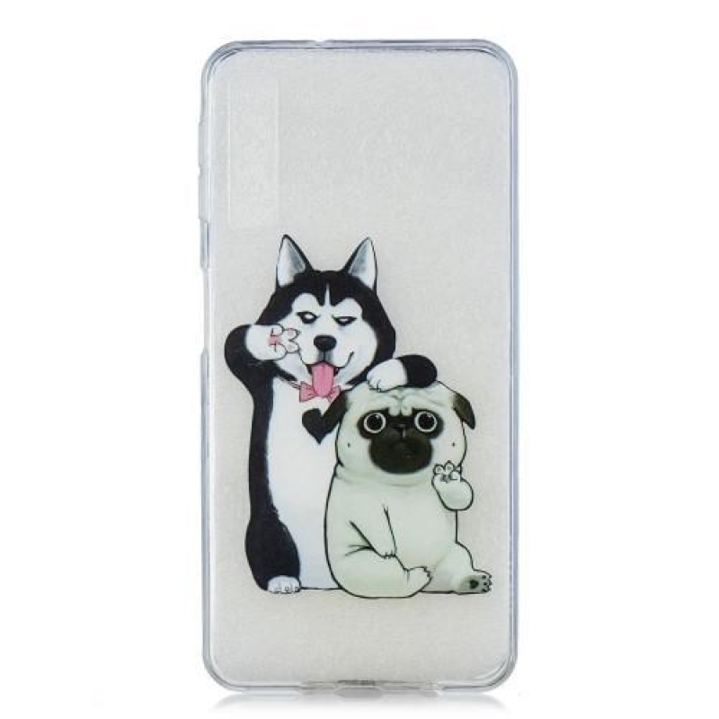 Mintás zselés tok Samsung Galaxy A7 (2018) - husky