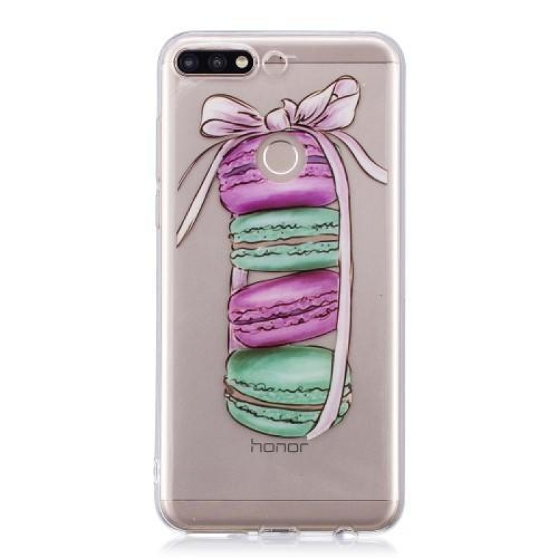Mintás zselés tok Huawei Y7 Prime (2018) - macaronok