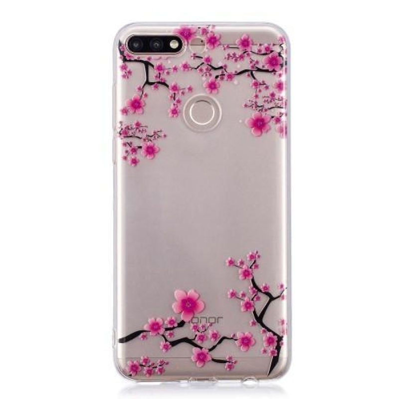 Mintás gél tok Huawei Y7 Prime (2018) - virágzó ágakhoz