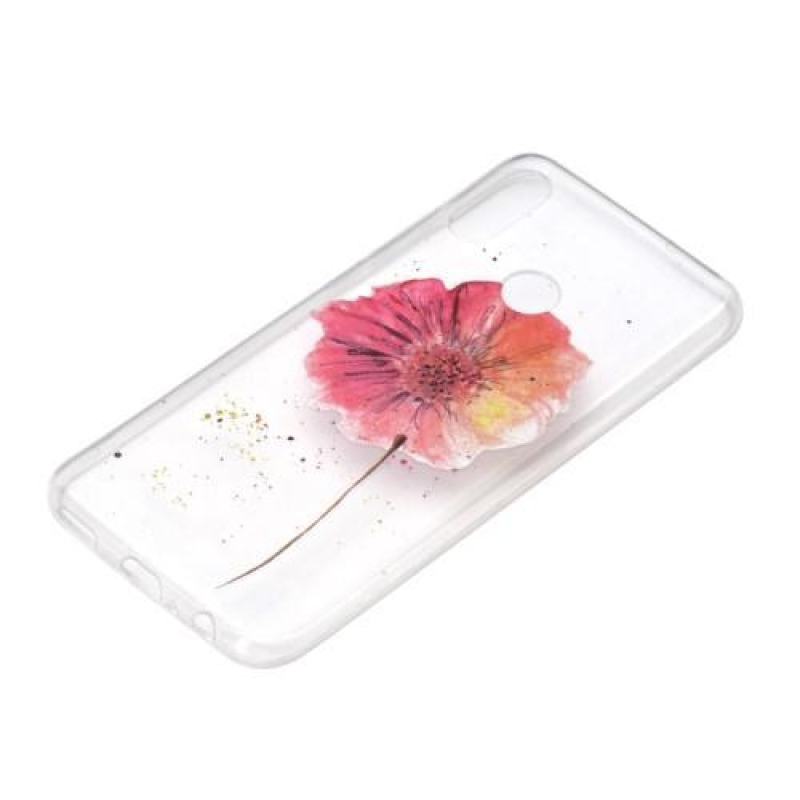 Mintás gél tok a mobil Huawei Y7 (2019) - gyönyörű virágokhoz