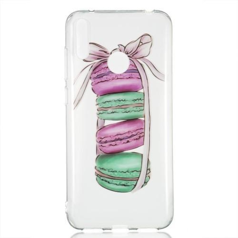 Mintás zselés tok Huawei Y7 (2019) - macaroonok