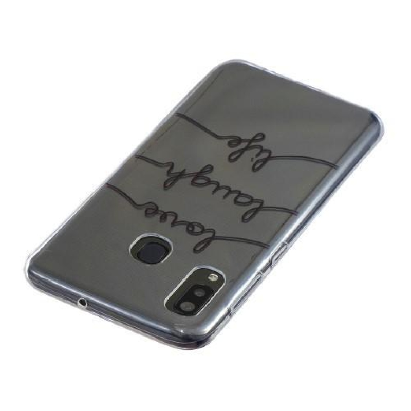 Mintás gél tok Samsung Galaxy A20 / A30 - angol karakterek