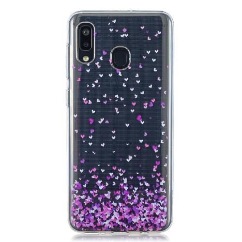 Mintás zselés tok Samsung Galaxy A20 / A30 készülékhez - szív