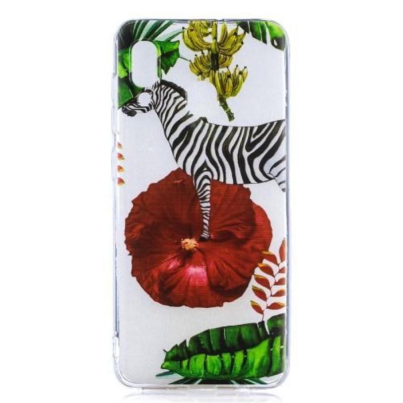 Mintás zselés tok Samsung Galaxy A30 / A20 készülékhez - zebra