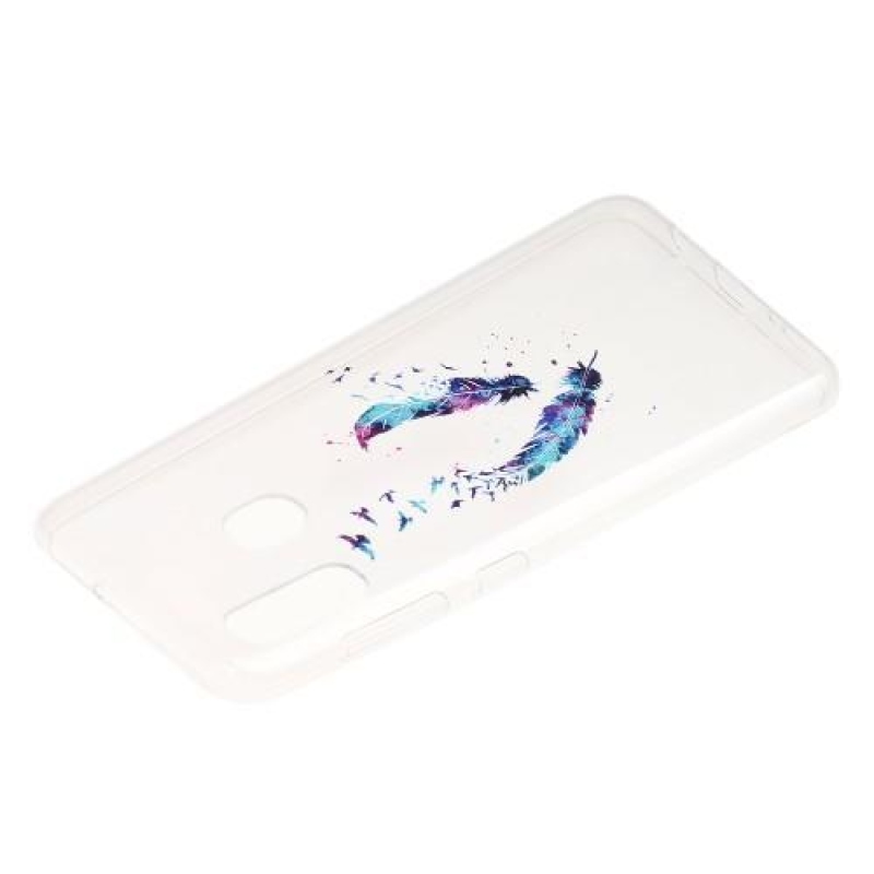 Mintás zselés tok Samsung Galaxy A30 készülékhez - színes toll