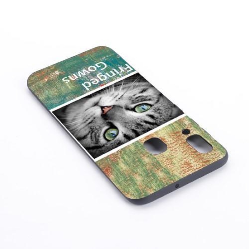 Mintás zselés tok Samsung Galaxy A40 - macska