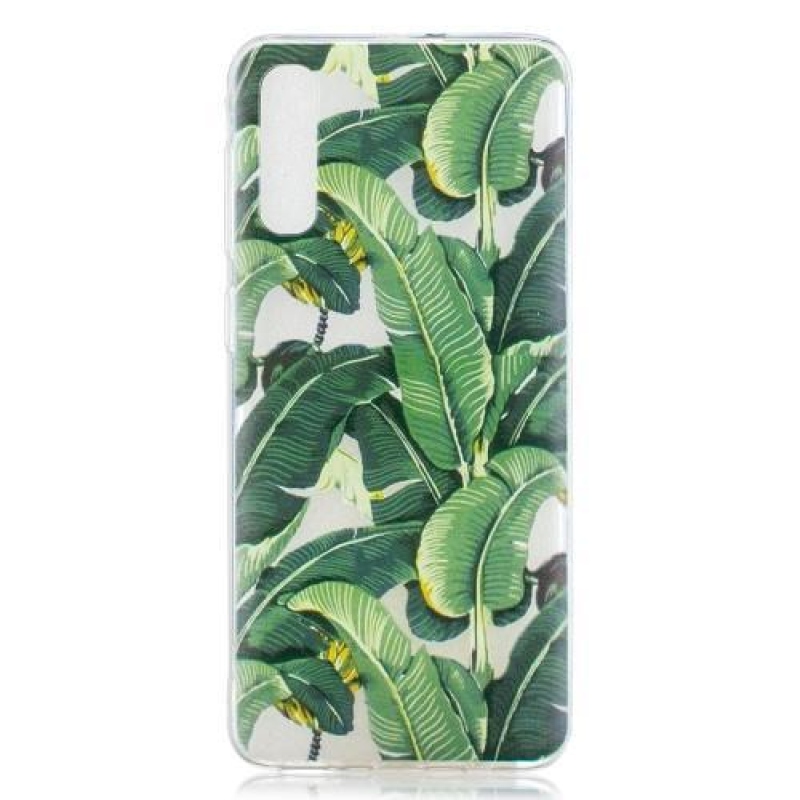 Mintás gél tok Samsung Galaxy A50 / A30s készülékhez - banánlevelek