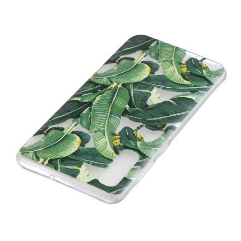 Mintás gél tok Samsung Galaxy A50 / A30s készülékhez - banánlevelek