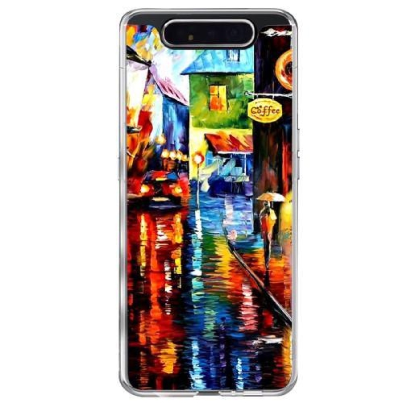 Mintás zselés tok Samsung Galaxy A80 - olajfestmény
