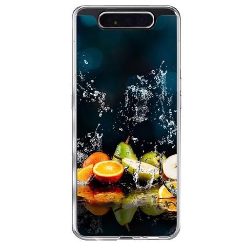 Mintás zselés tok Samsung Galaxy A80 - gyümölcs